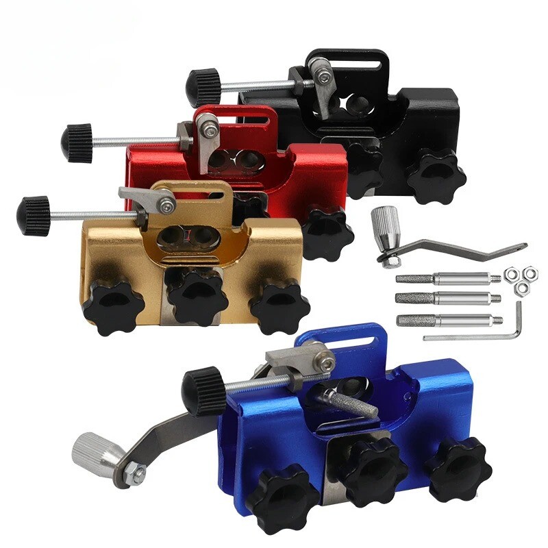 Hand Crank Chain Grinder Home Use Handheld Chainsaw Grinding Chain Tool