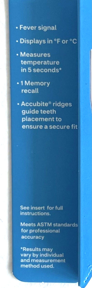 CVS Health FLEXIBLE TIP Digital Thermometer Oral Rectal 5 Second Reading Memory