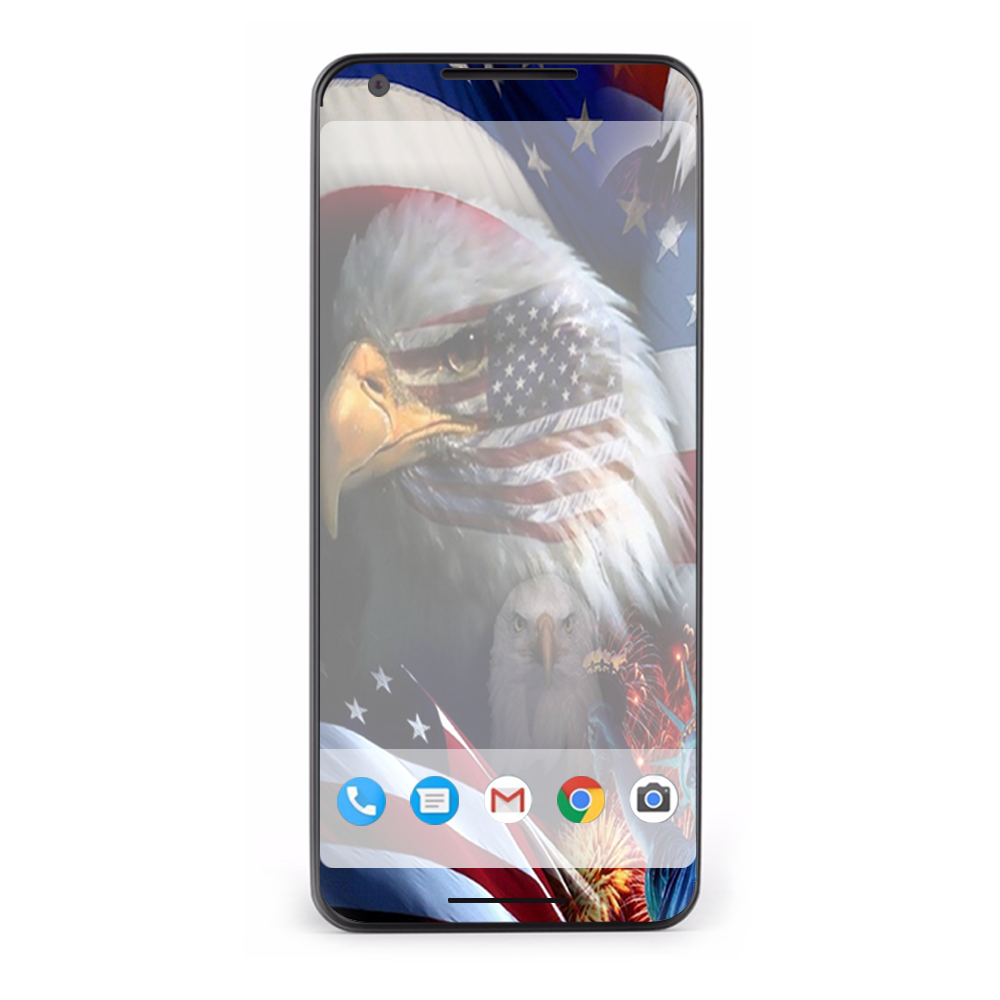 Google Pixel 2 Skins Decal Wrap USA Bald Eagle in Flag