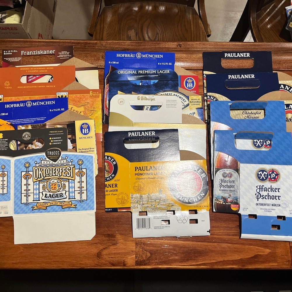 12 Octoberfest/German Six Pack Holders , Perfect for Crafts
