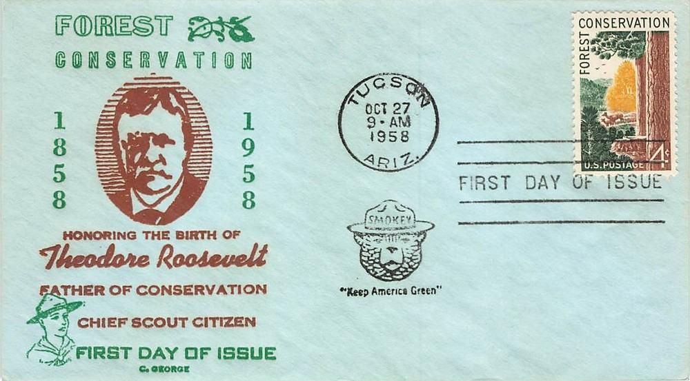 1122 4c FOREST CONSERVATION - C. George cachet