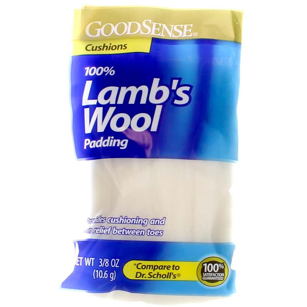 4 Pack GoodSense Lamb's Wool Padding, 0.375 oz