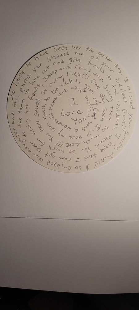 Mandala Greeting card, Meditation Wheel version, Round in Square Envelope