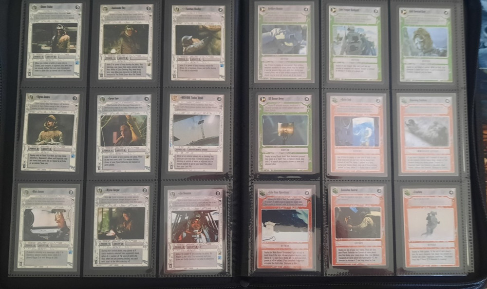 Decipher Star Wars CCG Hoth Limited BB Complete Set! w/ Rules & Corrected R3PO