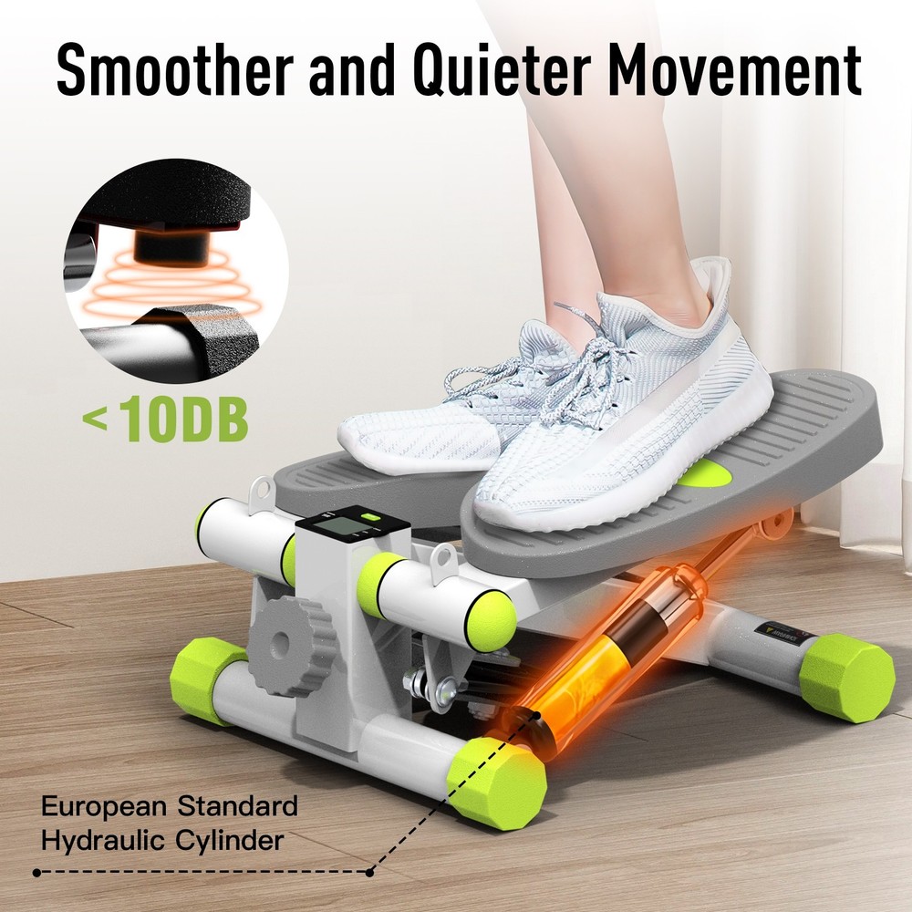 HARISON Mini Stepper with LCD Display & Resistance Adjustment, Home Office Fitne
