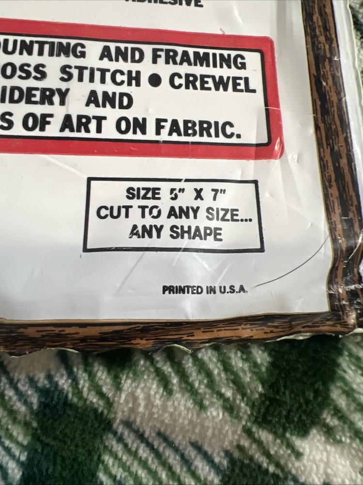 Pres-On Self-Stic Art Needlework Mounting Board.