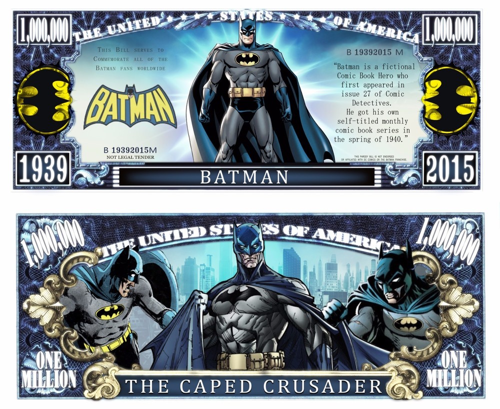 OUR BATMAN COMIC DOLLAR BILL (25 Bills)