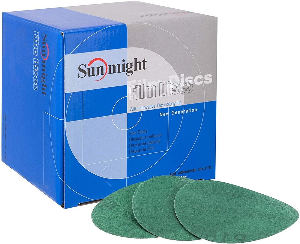 Sunmight 8" Film Grip No Hole Sanding Discs