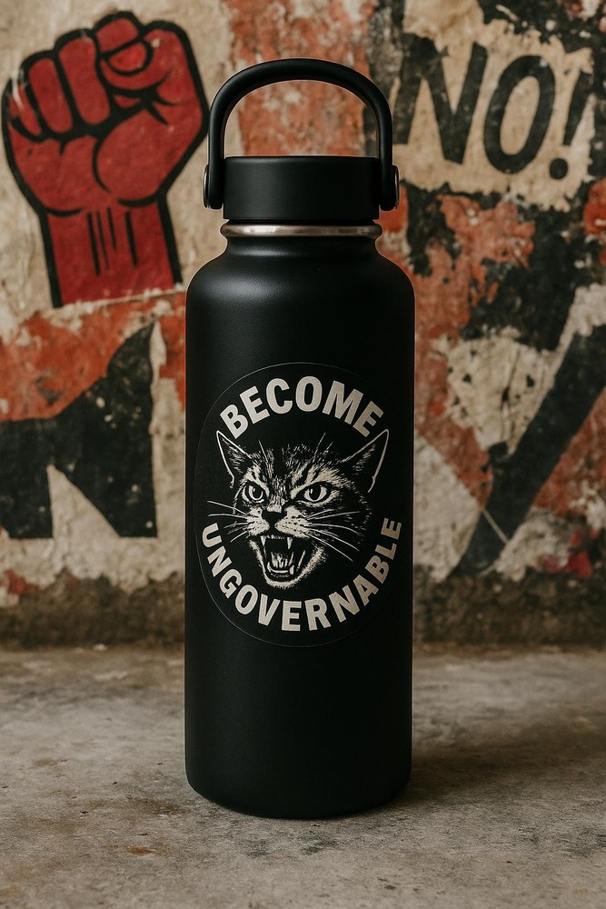 Become Ungovernable Cat Sticker