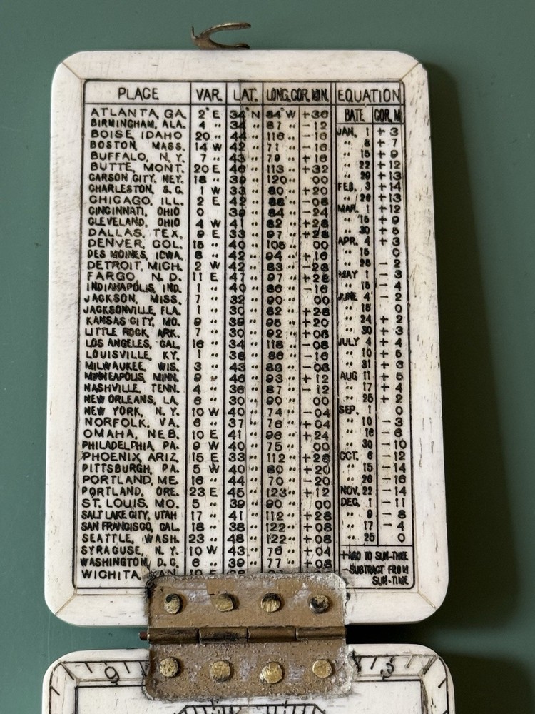 Very unusal fold out compass case