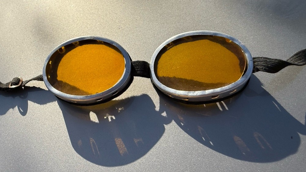 WW2 German Googles Yellow Aviator