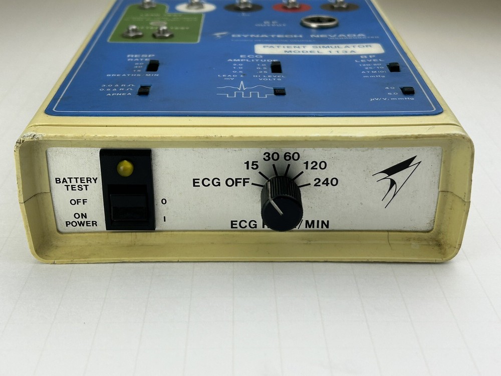 Dynatech Model 113A Patient Simulator ECG Resp BP Temp Cardiac Output Tested