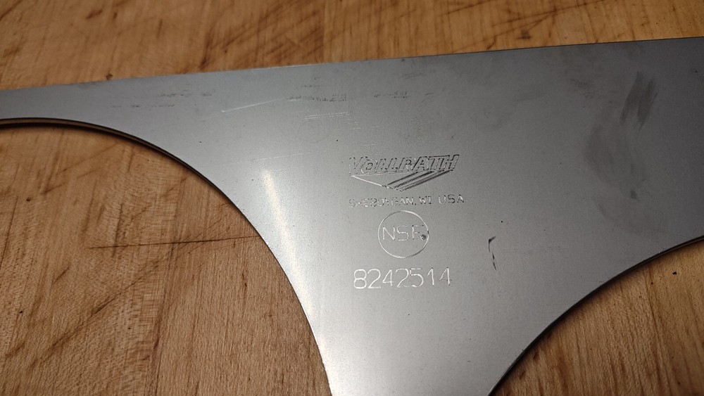 Vollrath 8242514 Miramar S/S Template with Plain Edge