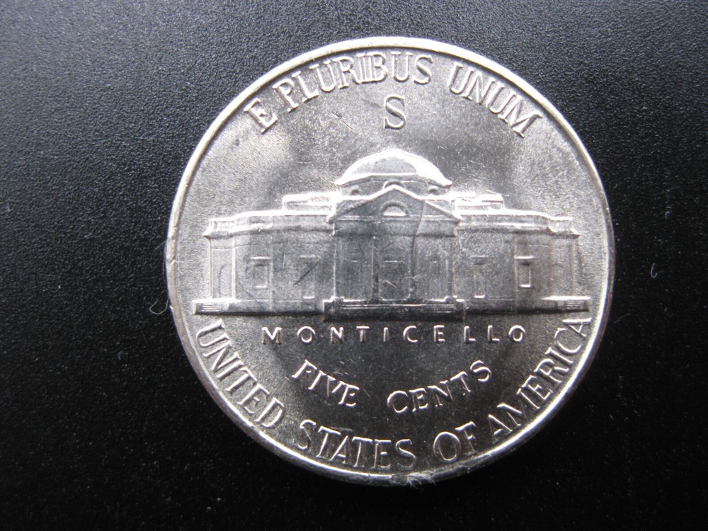 1944 S Jefferson Silver Nickel Gem BU+! Nice Steps!
