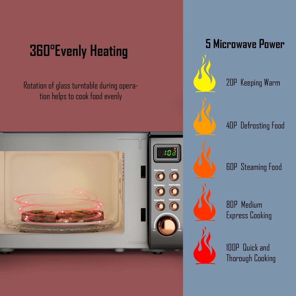 Costway Microwave Oven With Multi-functional Touch
