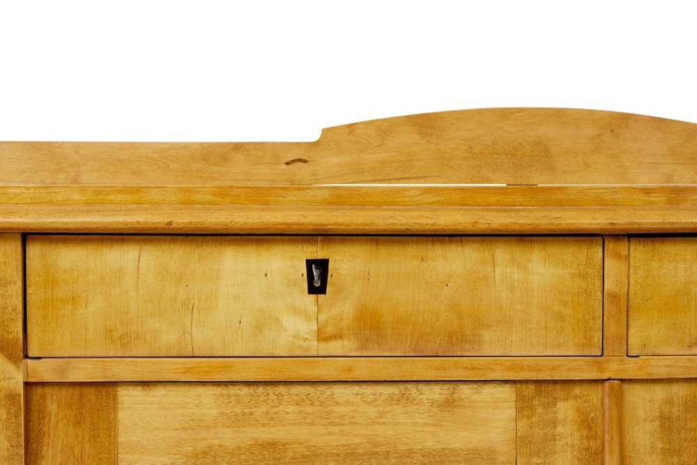 SWEDISH MID 19TH CENTURY BIRCH BUFFET SIDEBOARD
