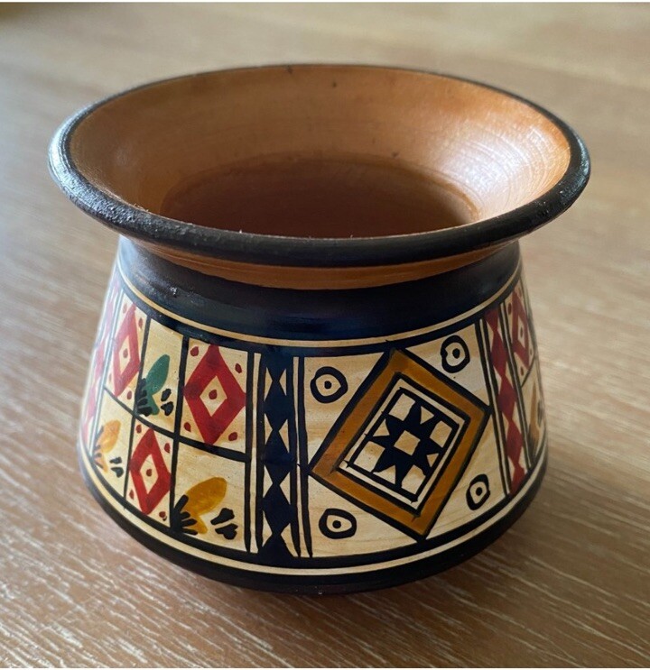Vintage Peru Decorative Art Small Pottery Vase