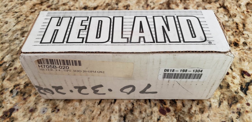 HEDLAND H705B-020 INLINE FLOW METER