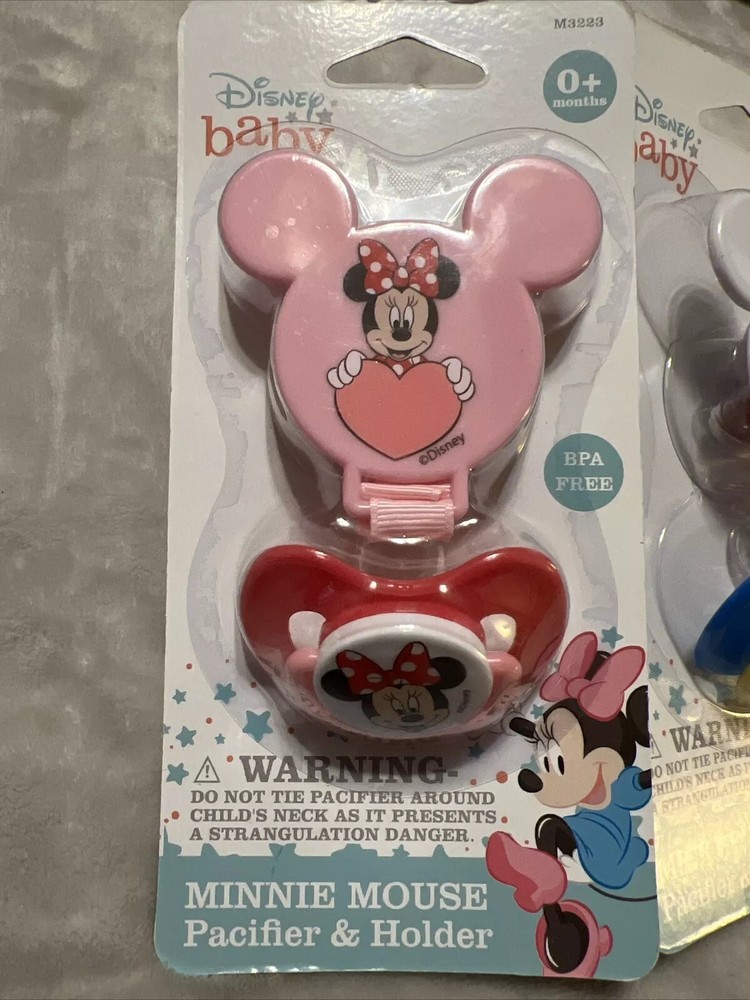 Disney Mickey Mouse Pacifier & Holder