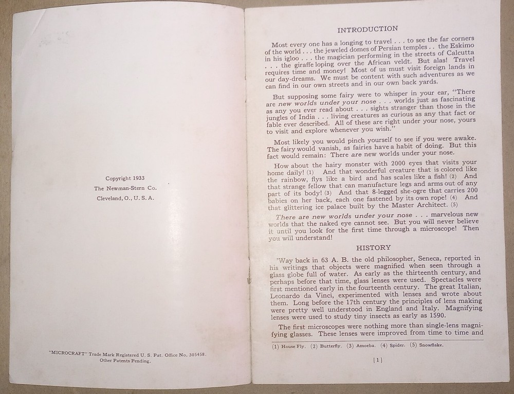 Rare 1933 Micro craft Chemistry Set