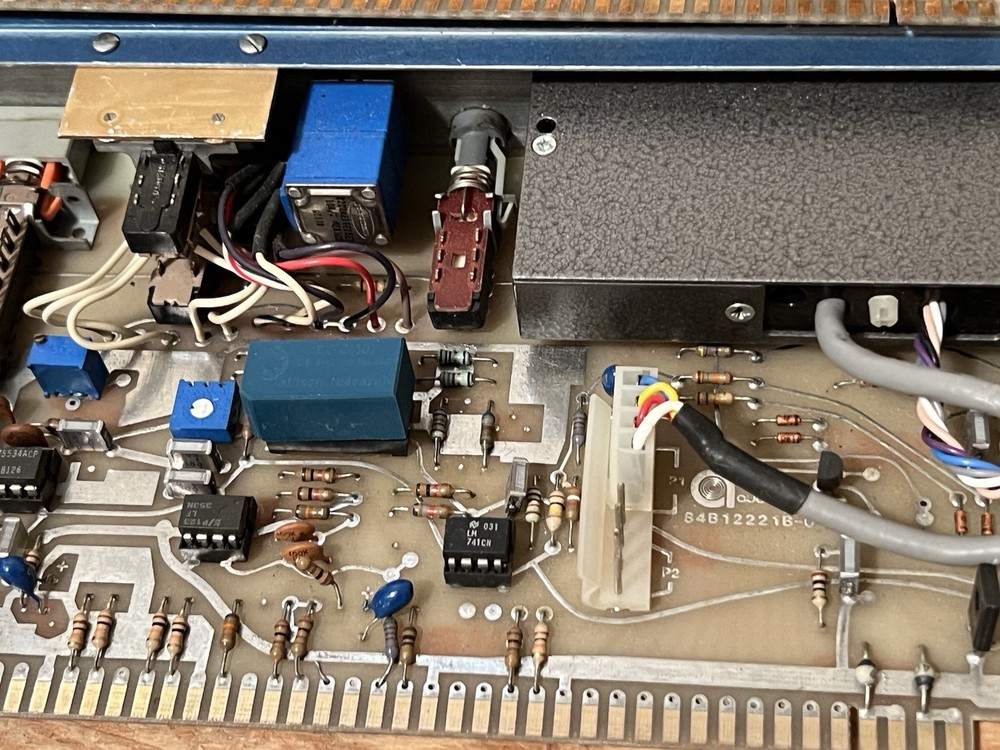 pair vintage Auditronics blueface 200-MIS mic preamps console strips modules