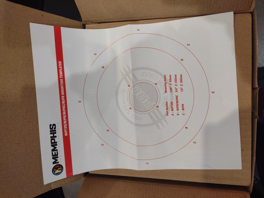 MEMPHIS AUDIO 8 INCH MID RANGE SPEAKER W/GRILL