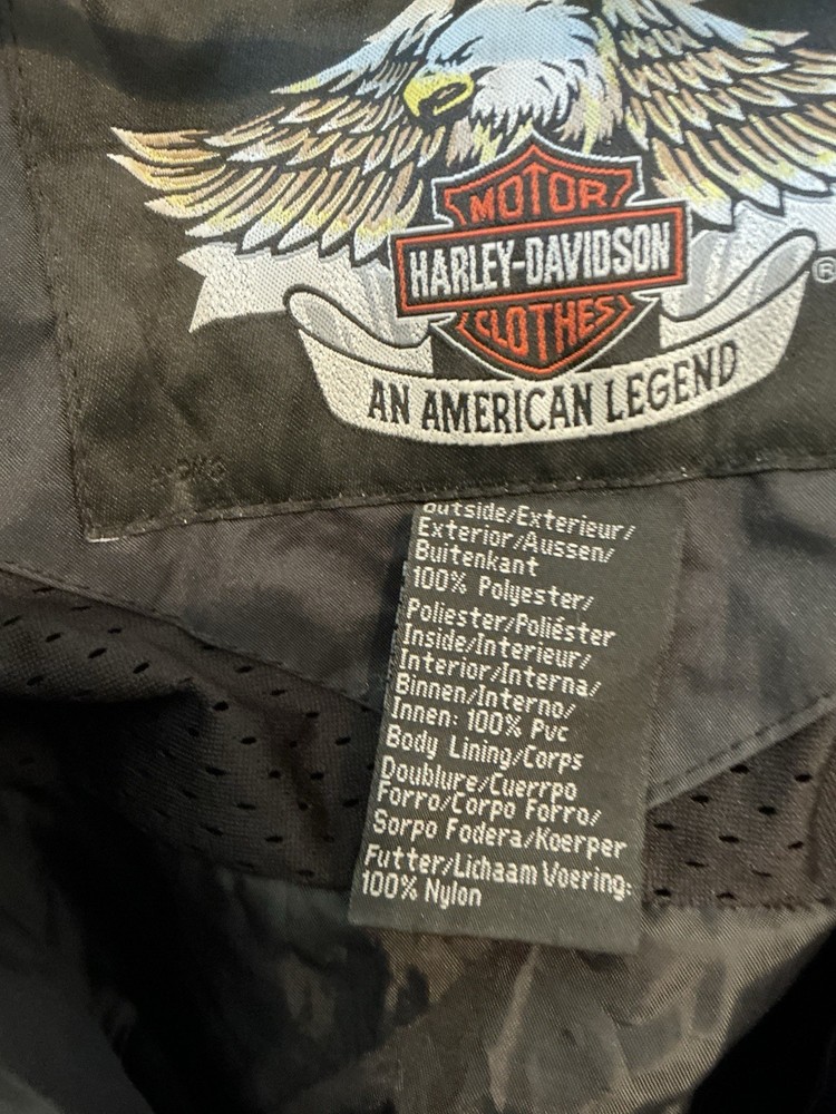 ￼ Harley‘S Davison ￼Two-Piece Rain Suit (Size Medium )