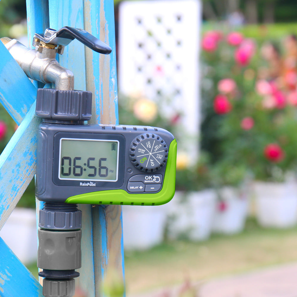 RAINPOINT Sprinkler Timer, Programmable Water Timer for Garden Hose, 1 Outlet