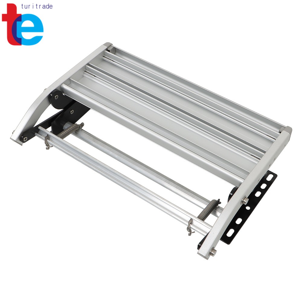 Aluminum 1 Step Pull Out Retractable RV Camper Platform Steps Stair Anti-Slip