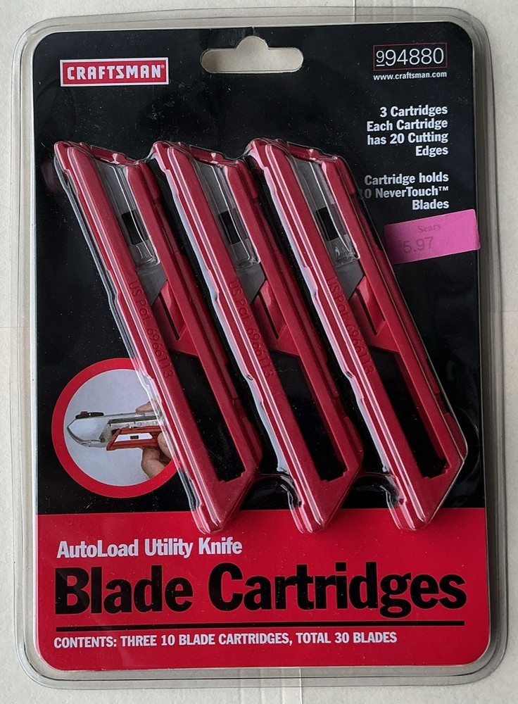 Craftsman Auto load Utility Knife Blade Cartridges