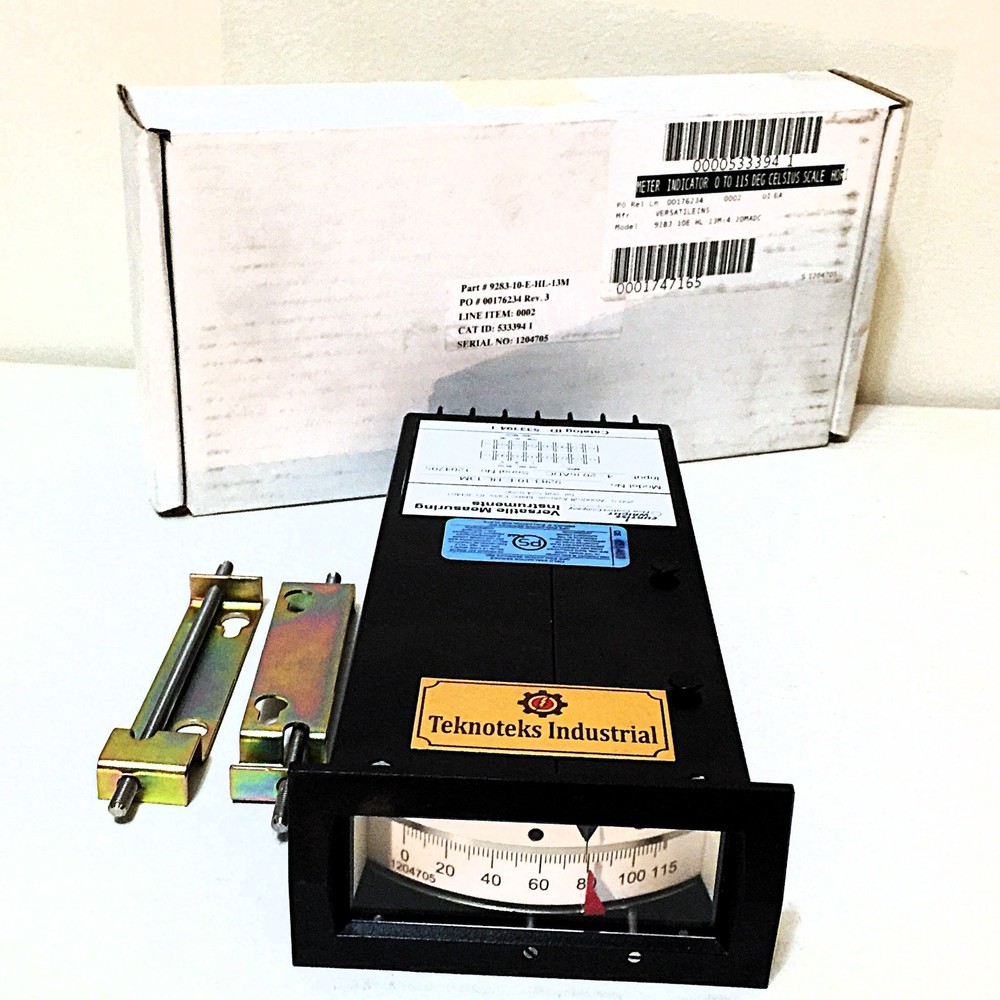 VERSATILE 9283-10-E-HL13M PANEL METER 1204705 / 0 - 115 C   SCALE