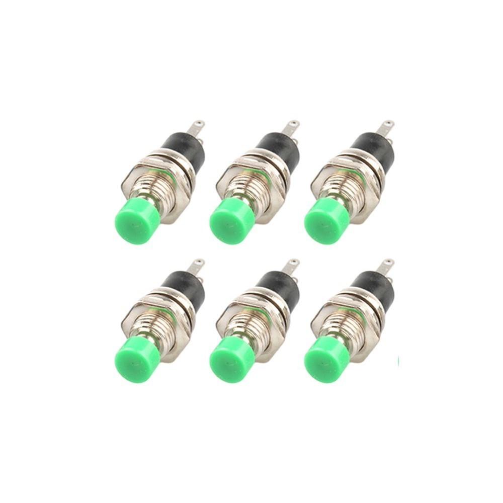 Easy to Use 7mm Round Button Switch for Various Applications 6Pcs Pack
