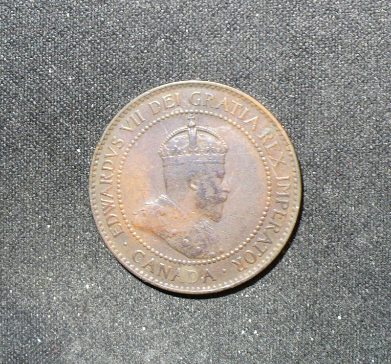 Canada 1907 Large Cent Bronze Coin