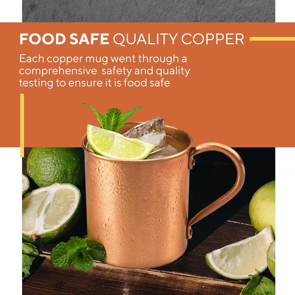 Moscow Mule Copper Mug by Solid Copper Authentic Moscow Mule Mugs Unlined 16 oz