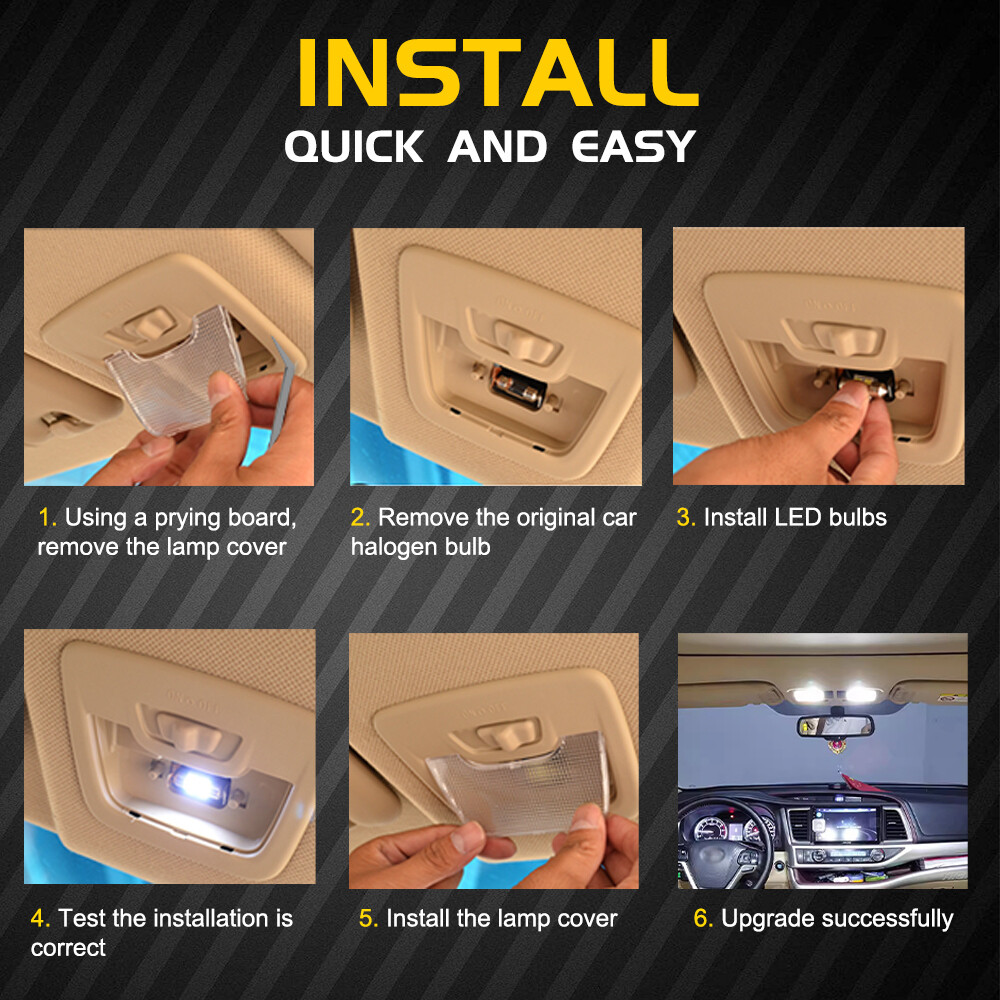 15PCS Interior LED Lights Package 6000K White For 2004- 2015 Nissan Titan +TOOL