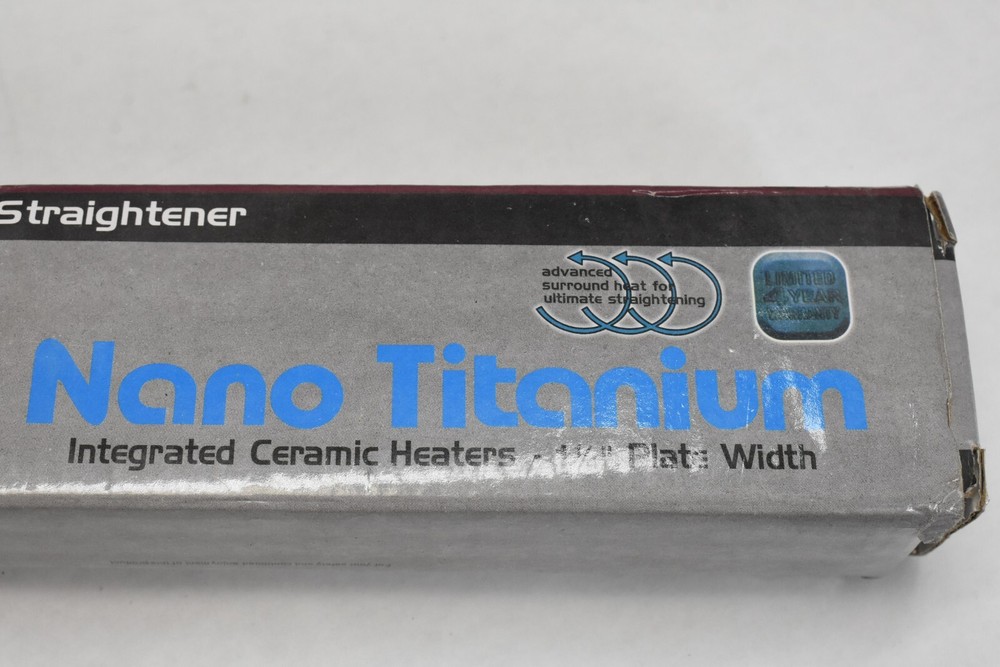 Nano Titanium Plate LED Temperature Settings Digital Ionic Straightener 1-1/4"