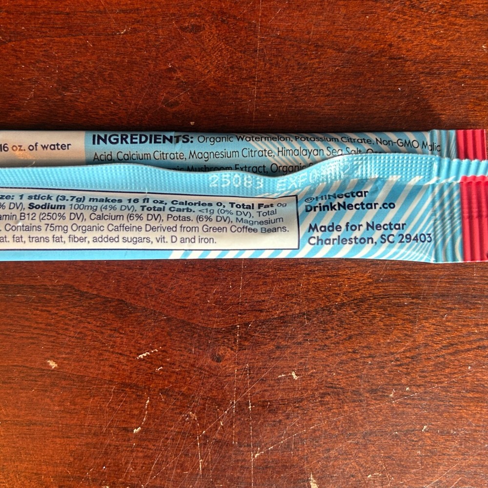 Nectar Hydration Essential Daily Energy Watermelon Flavor