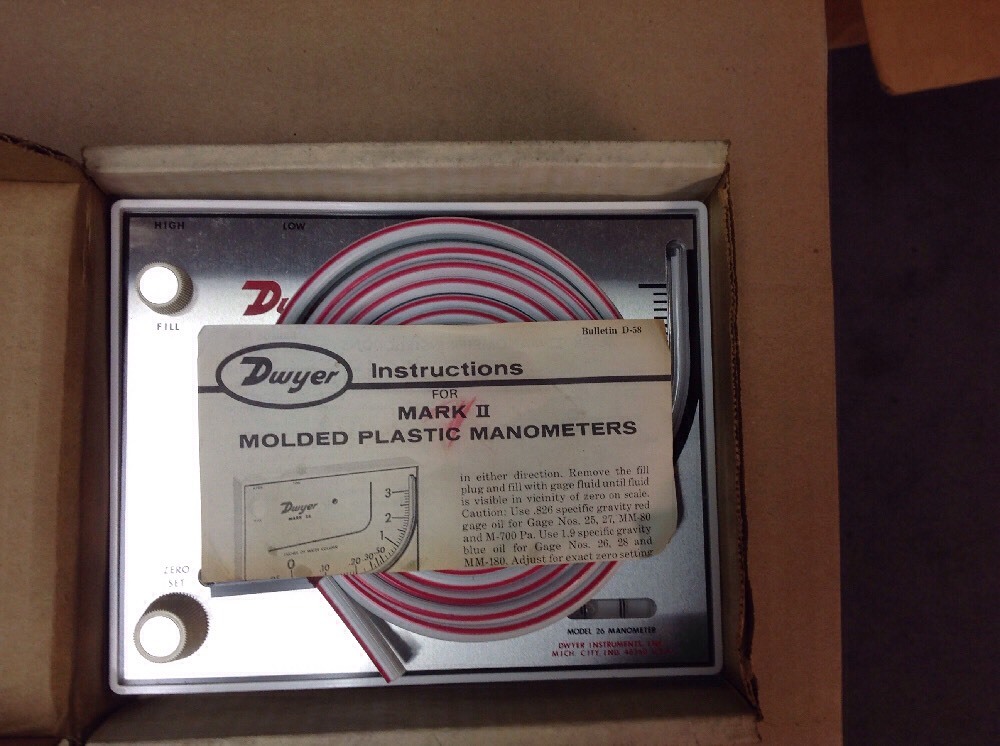 Dwyer Manometer Mark II