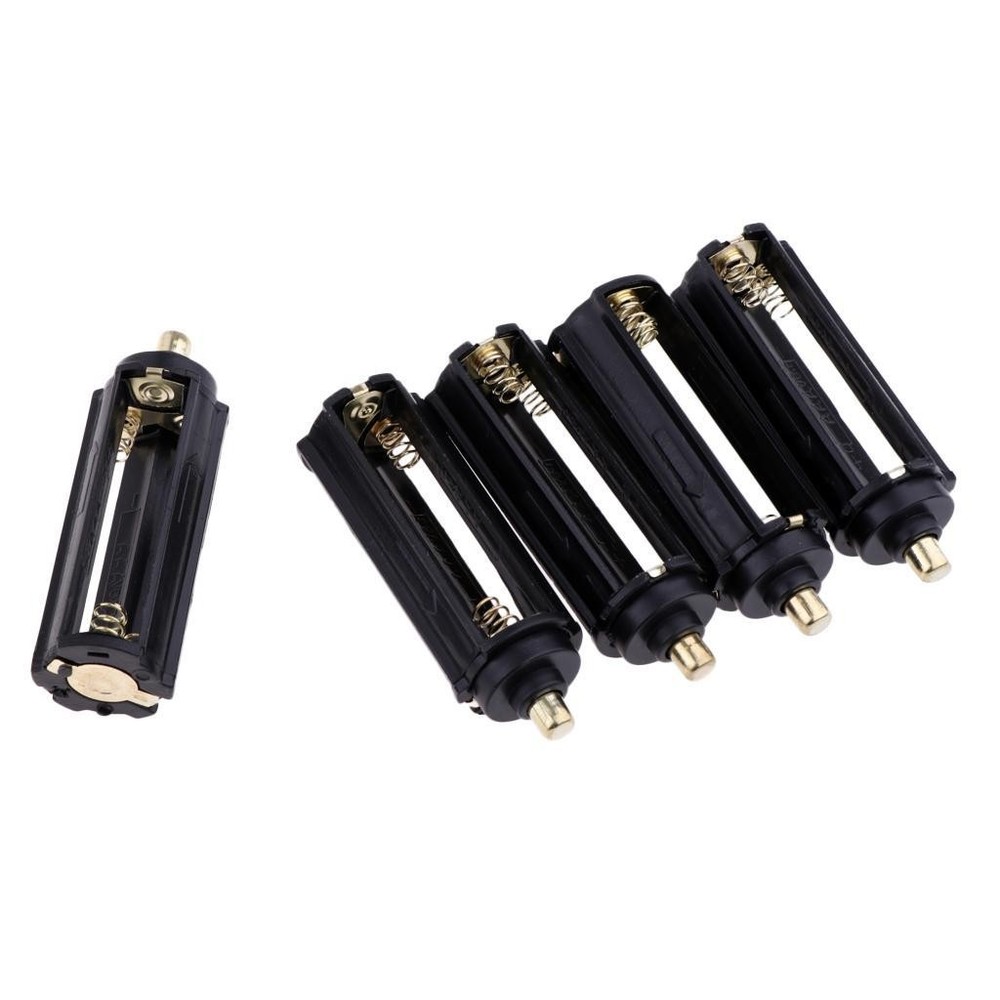 5pcs/ AAA Spring Battery Holder Box For Flashlight