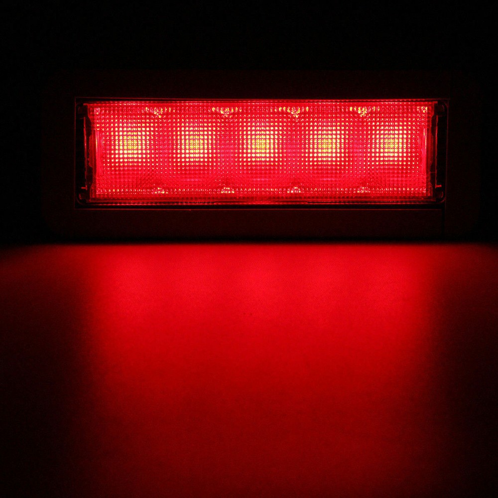 Universal Car 5LED Warning 12V Rear High Mount Third 3RD Brake Stop Tail Light