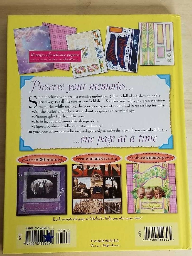 Better Homes and Gardens "Scrapbooking" Hardback Preowned