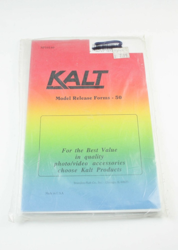 Kalt - Model Release Forms - 50 Count - Vintage Photography