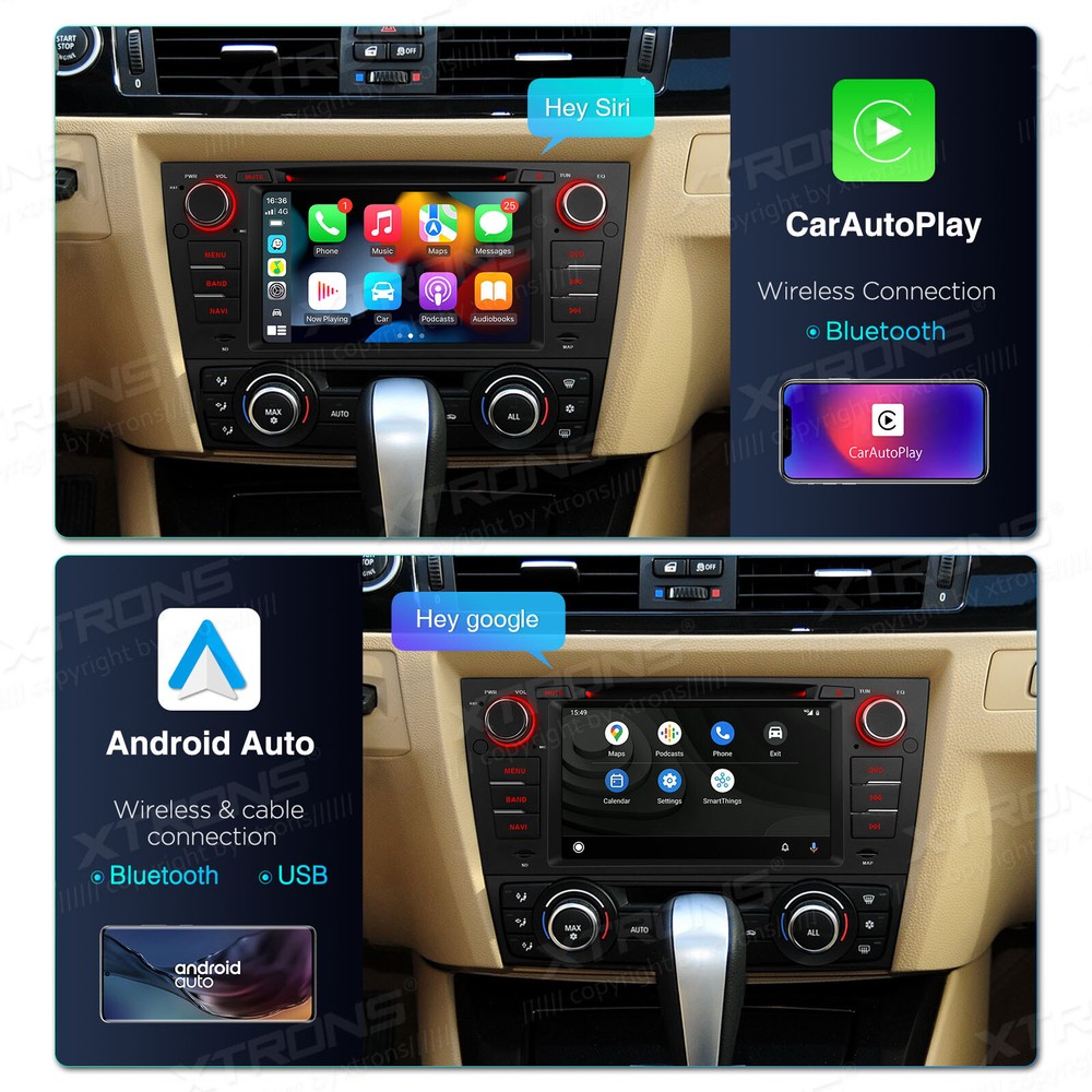 DVR+7" Android 13 8-Core Car Radio DVD Stereo GPS DSP For BMW E90 E91 E92 E93 M3