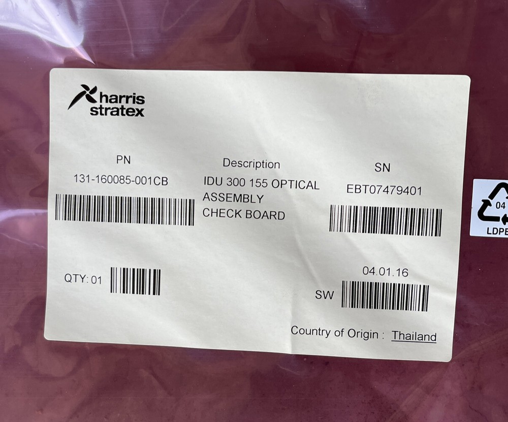 Harris Stratex IDU 300 155 Optical Assembly Check Board NIB