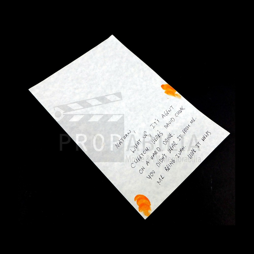UPLOAD Note in Package with Drive S03E06 Original Prop (3508-5717)