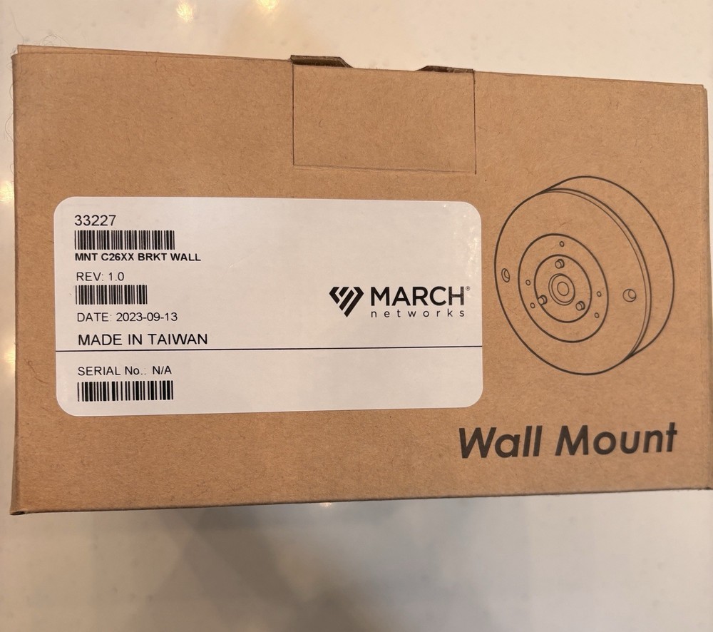 March Networks Wall Mount 33227 MNT C26XX