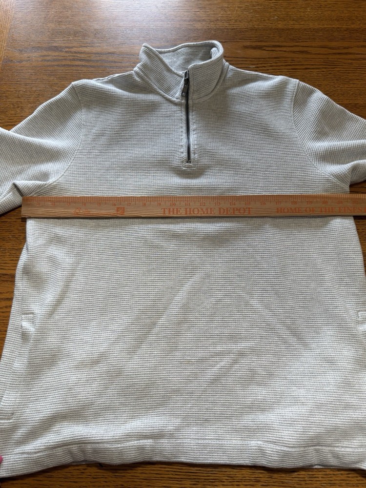 Ted Baker London Men's Gray 1/4 Zip Pullover Sweater Size 4