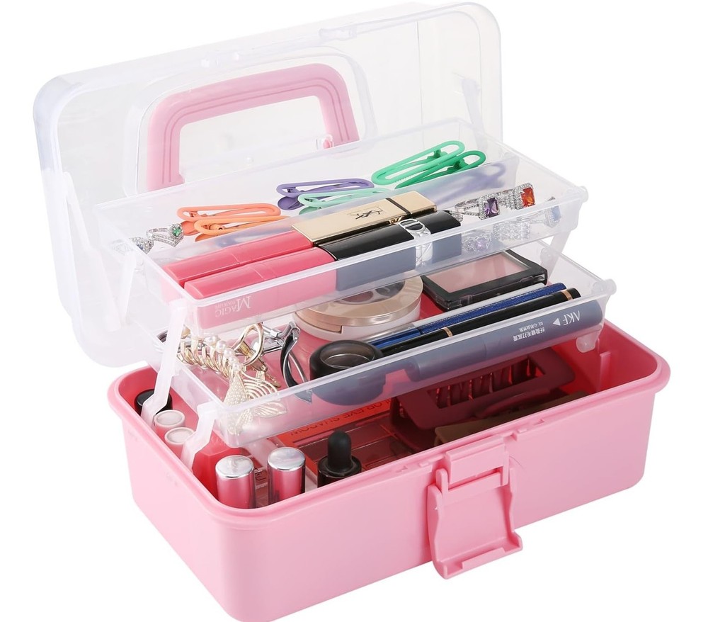 Flower River 11(in) Versatile Three-Layer Folding Organizer Box,Ideal for Art...