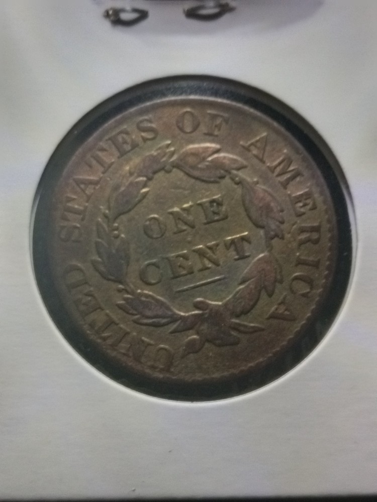 F-1829 RB LARGE CENT w/counter clockwise rotated die on reverse