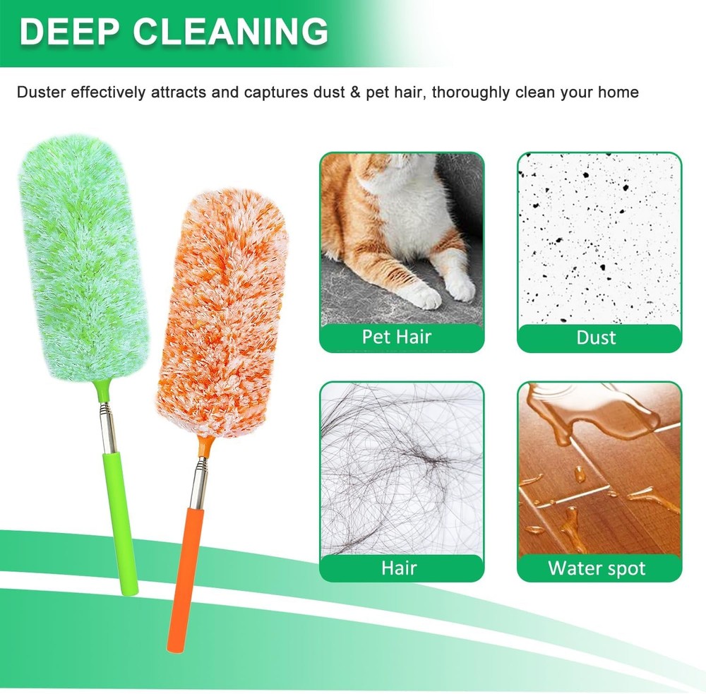 Telescoping Feather Duster 30 Inch 2 Pack New